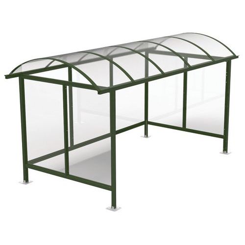 Riparo per fumatori standard 4,5x2,12 verde pino,