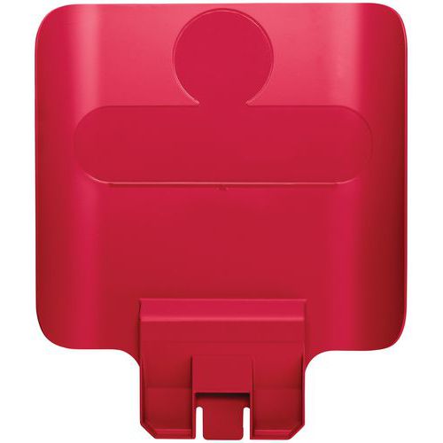 Pannello stazione per raccolta differenziata Slim Jim rosso,