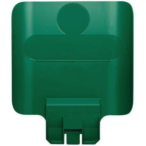 Pannello stazione per raccolta differenziata Slim Jim verde,