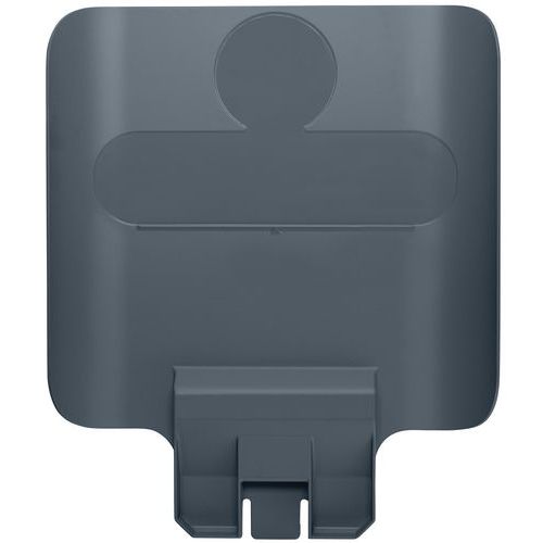 Pannello stazione per raccolta differenziata Slim Jim grigio,