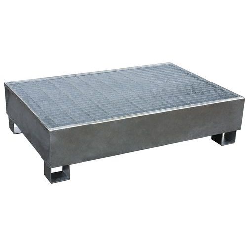 Vasche di raccolta in acciaio galvanizzato 2 fusti,