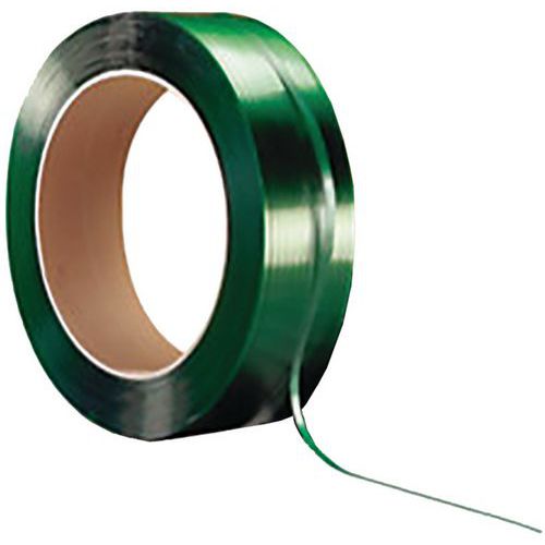 Bobina in poliestere 15,5x0,7 mm verde,