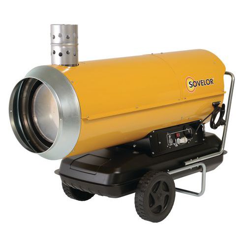 Riscaldamento ad aria pulsata mobile - A nafta - A combustione indiretta - 85 KW,