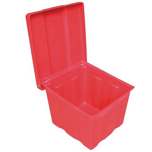 Contenitore per sale o sabbia - 50 L - EMP Rosso segnaletica,