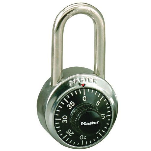 Lucchetto a combinazione con corpo con doppia blindatura in acciaio inossidabile  - Chiave tracciabile -,