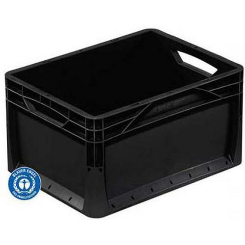 Contenitore norma europea nero poliprop ricicl-400x300x220mm,