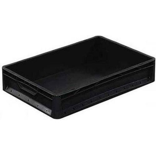 Contenitore norma europea nero poliprop ricicl-600x400x120mm,