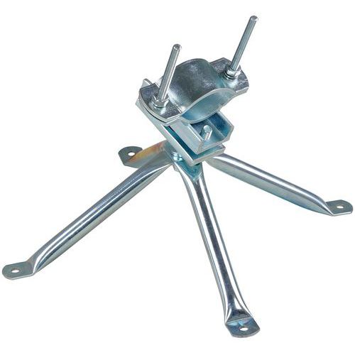 elemento di fissaggio specchio snodo 4 punti muro, paletto,