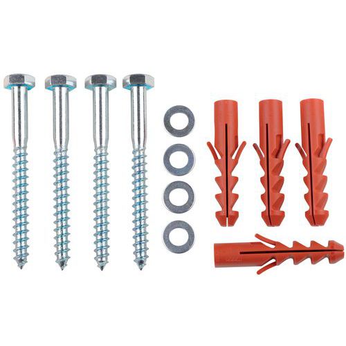 Set di 4 viti L 100 mm Ø 10 mm 4 bulloni,