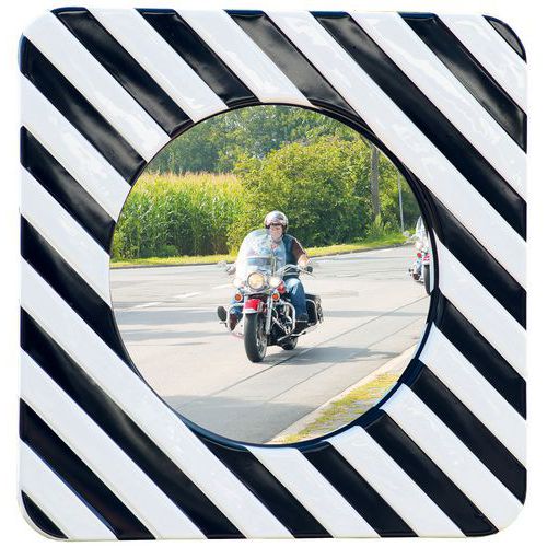 specchio per centri urbani inox Ø60 cm fissaggio 4 punti,