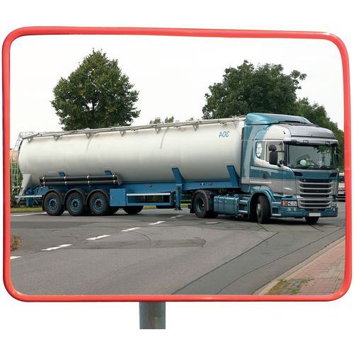 specchio 40x60cm fissaggio 4 punti paletto, muro,