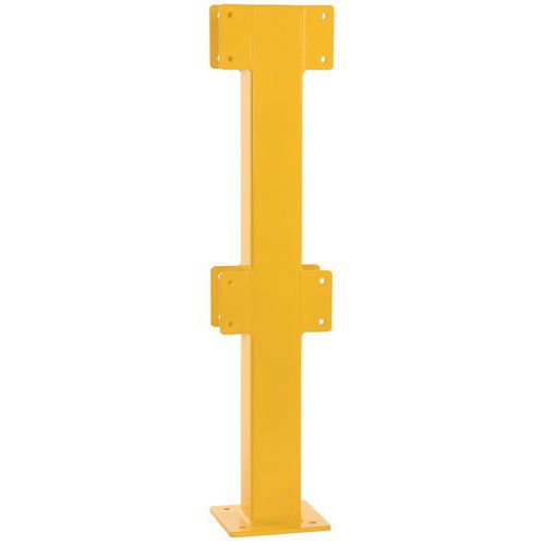 Paletto centrale in acciaio int 1m per barriera di sicurezza,