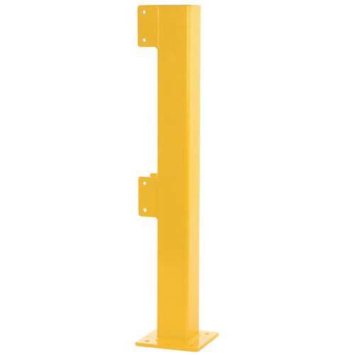 Paletto d'angolo acciaio galv est 1m per barriera sicurezza,