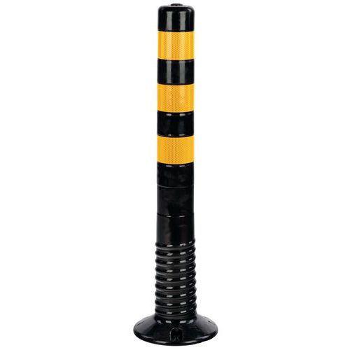 Paletto flessibile poliur nero strisce catarifrang H:75 cm,