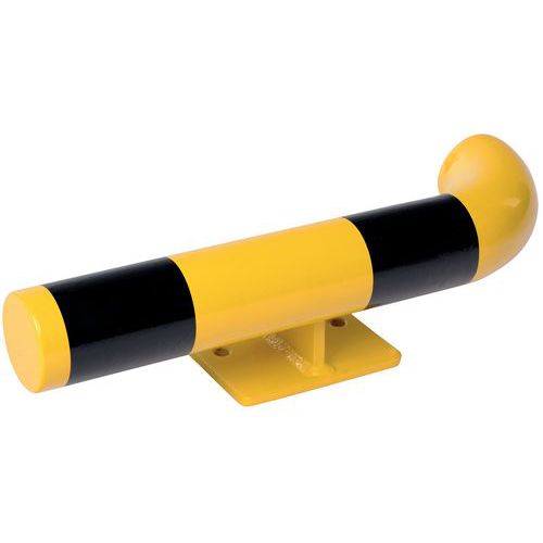 Barriera bassa acciaio angolo 90° sx est Ø76mm lungh 500mm,