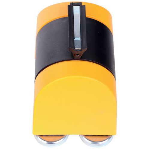 Supporto a parete nastro 4,6 m nero/giallo fiss magnetico,