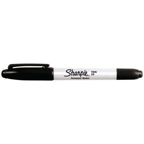 Marcatori permanenti Sharpie doppia punta - Nero,
