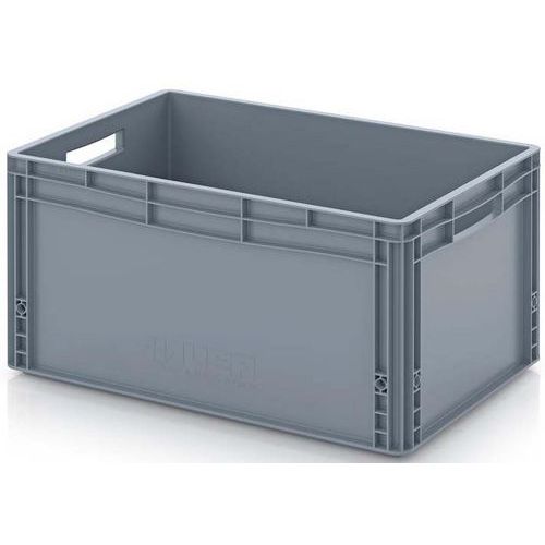 Contenitore con pareti e fondo pieni - Grigio - 60L,