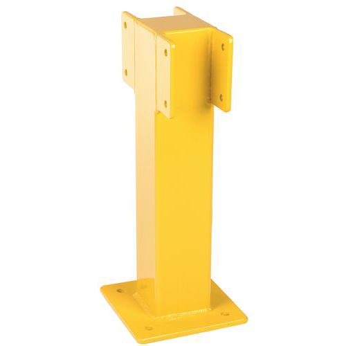 Palo Di Sicurezza VEVOR 42x4,5 Pollici In Acciaio Q235 Giallo – Barriera Antitraffico Con Base Sigillata E 4 Bulloni Di Ancoraggio, Per Parcheggi E Ingressi