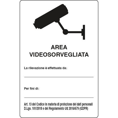 Cart. Alluminio MM 300X200Area ta La Rilev Videosorveglia,