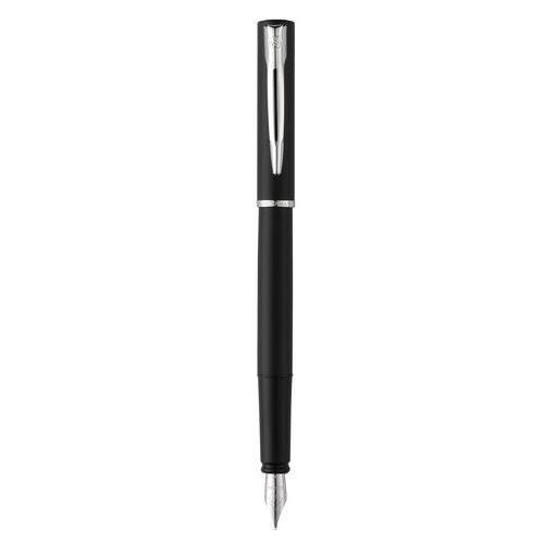 Waterman Allure nera – A sfera M – Inchiostro blu,