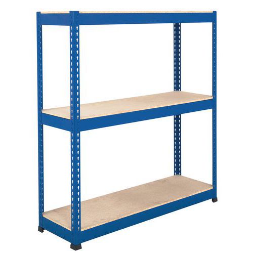 Scaffalatura Manutan Rapid 1 1980x1830x610 3 rip truciol blu,