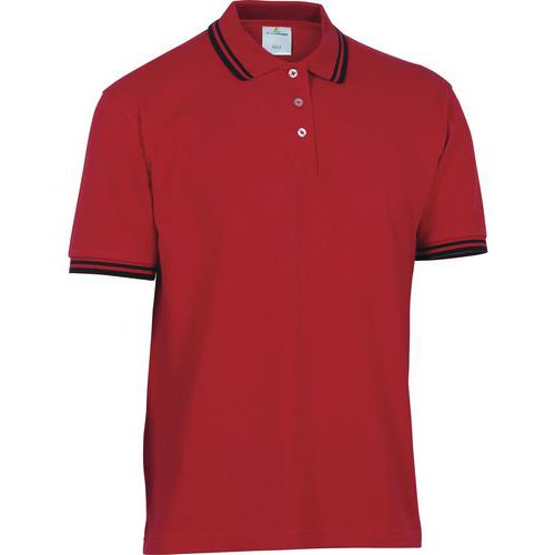 Polo piqué 100 % cotone 200 g/m² rosso taglia M,
