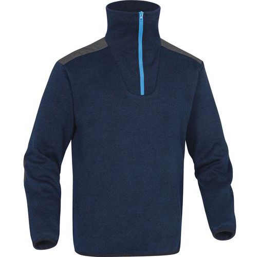 Pile aspetto maglione in poliestere - Blu -  Taglia : 3XL,