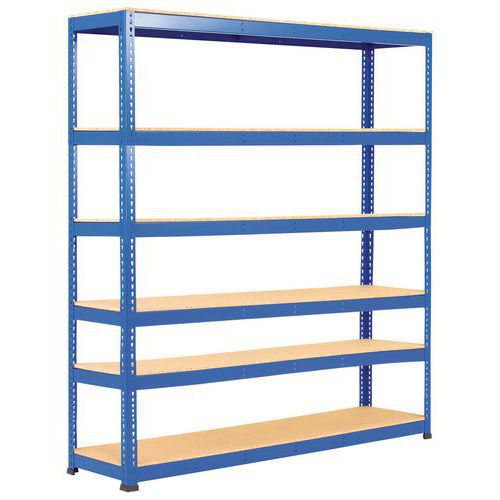 Scaffalatura Manutan Rapid 1 2440x2440x610 6 rip truciol blu,