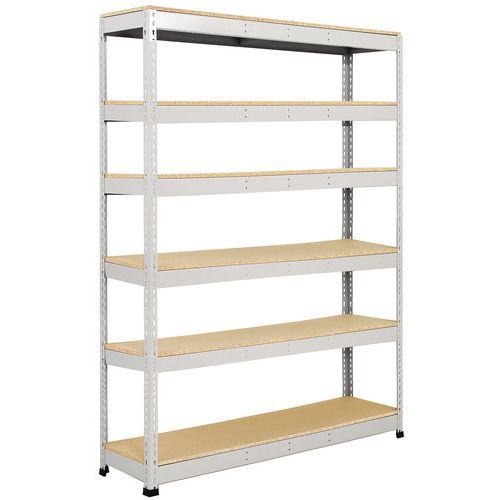 Scaffalatura Manutan Rapid 1 2440x1830x455 6 rip truc grigio,