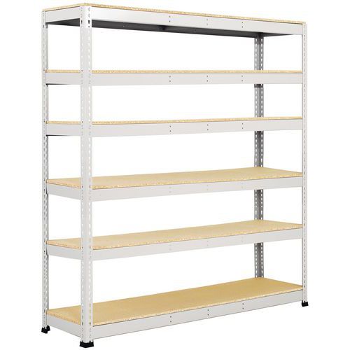 Scaffalatura Manutan Rapid 1 2440x2440x455 6 rip truc grigio,