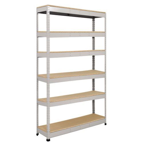 Scaffalatura Manutan Rapid 1 2440x1525x455 6 rip truc grigio,