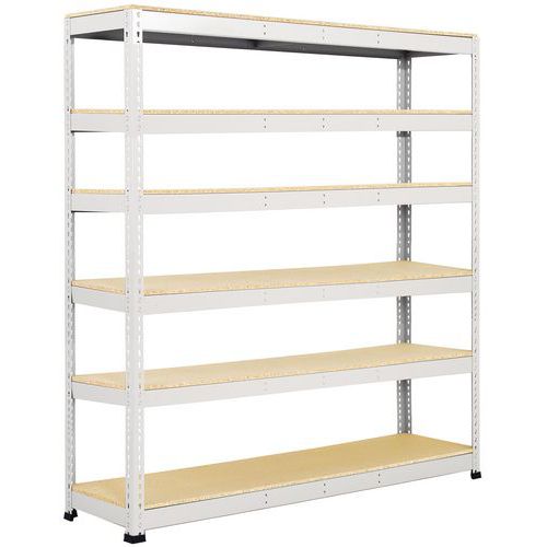 Scaffalatura Manutan Rapid 1 2440x2440x915 6 rip truc grigio,