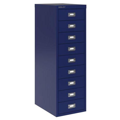 6 cassetti Colore: Blu Oxford in Metallo Serie 29 Formato DIN A4 BISLEY 639 Cassettiera MultiDrawer 38 x 27,9 x 67 cm 