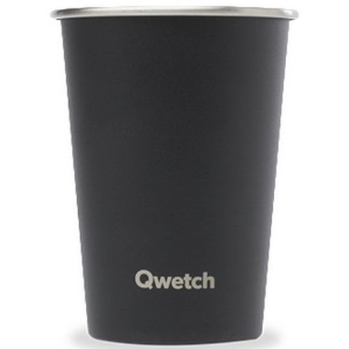 Bicchiere inox parete singola-Nero Matt-300mL-Qwetch,