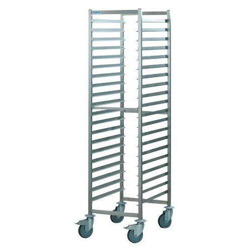 Carrello in inox con guide 665x744x1817 mm - Portata 200 kg,