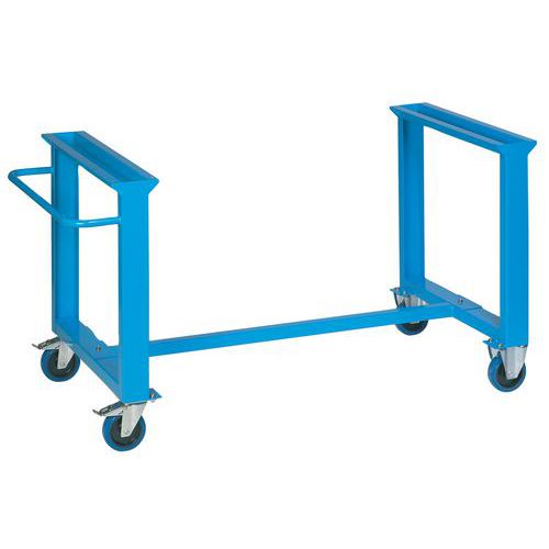 Coppia di gambe su ruote per banco da 2000mm Portata 450kg.,