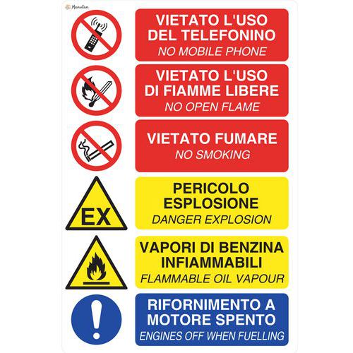 Cartello Aut 003 adesivo,