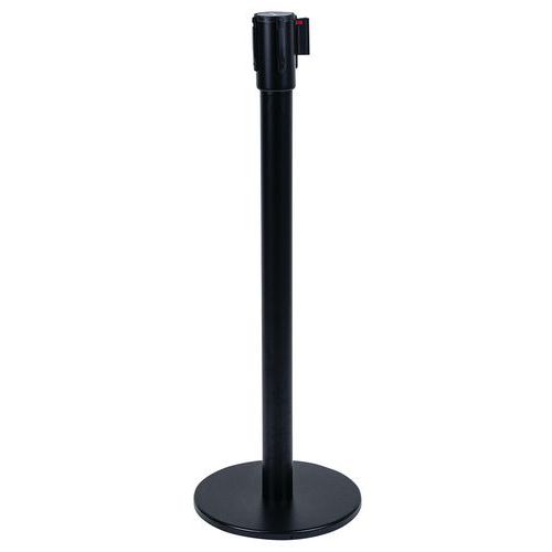 Paletto nero con nastro rosso, lunghezza 5 m,