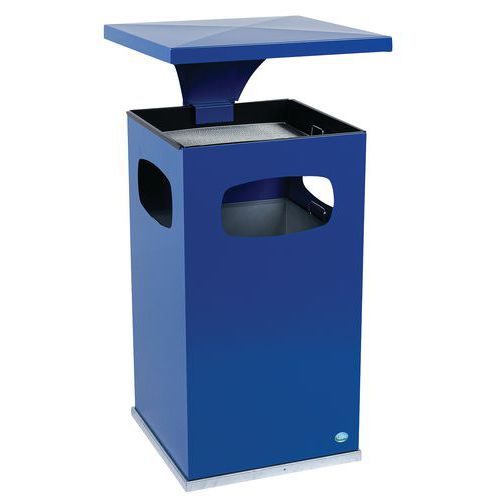 Posacenere-cestino 72 L / Blu - Manutan,