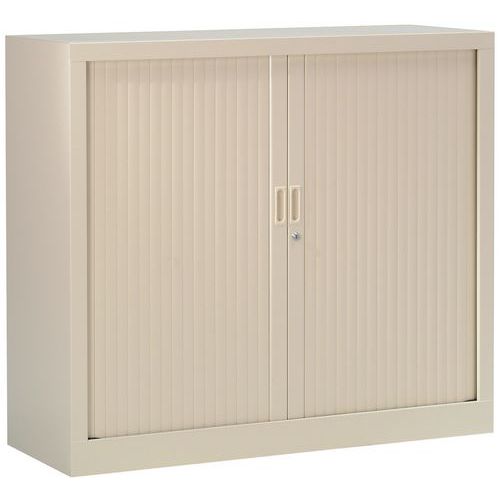 Armadio basso con ante a serranda 120x100cm 1015 beige,