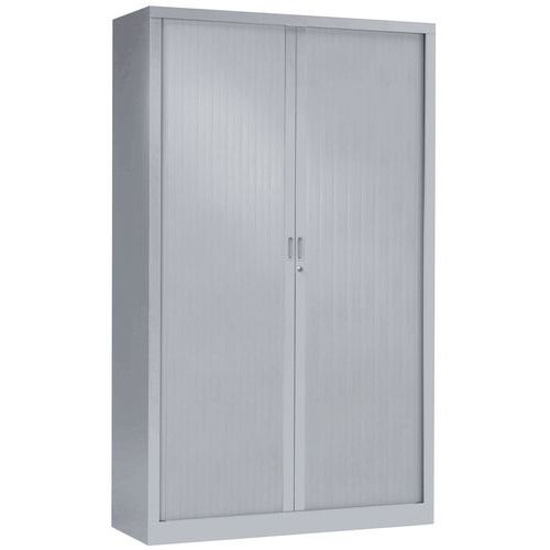 Armadio alto con ante a serranda 120 x 198 cm 7035 grigio,