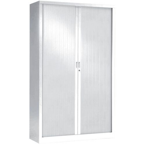 Armadio alto con ante a serranda 100 x 198 cm 9010 bianco,