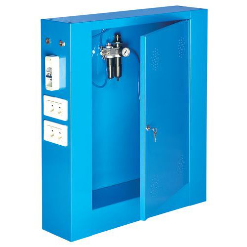 Gamba metallica scatolata,