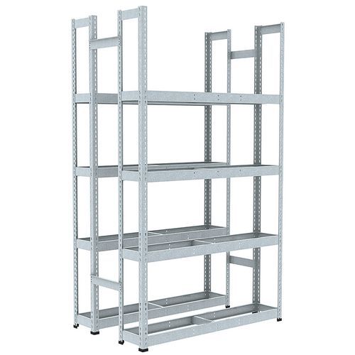 Scaffalatura pneumatici Rapid 1 2440x2440x455-4 ripiani-Zinc,