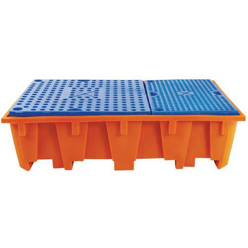 Vasca di raccolta 1 IBC con griglia Pehd - Manutan,