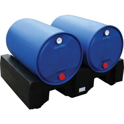 Supporto aggiuntivo 2 fusti nero stazione stoccaggio/distr,