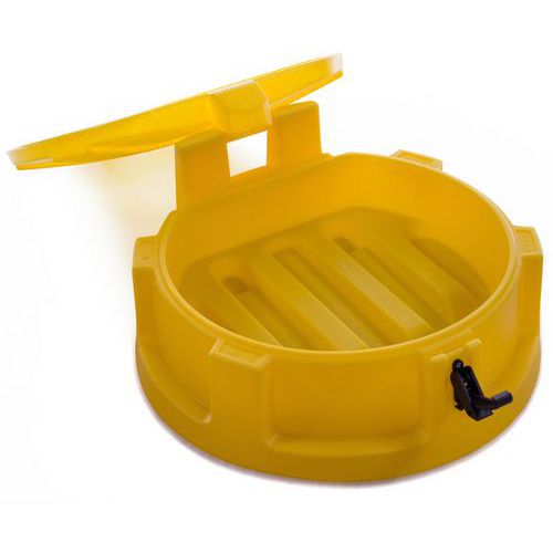 Imbuto per fusto da 205 L con coperchio,