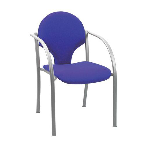 Sedia collettività Elice rivestimento FILI DI LUCE blu,