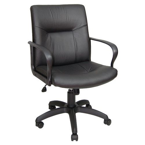 Sedia  alta ERIDANUS ECO LEATHER nero,